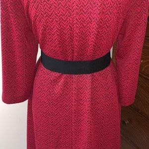 Cute warm turtleneck dress with pockets